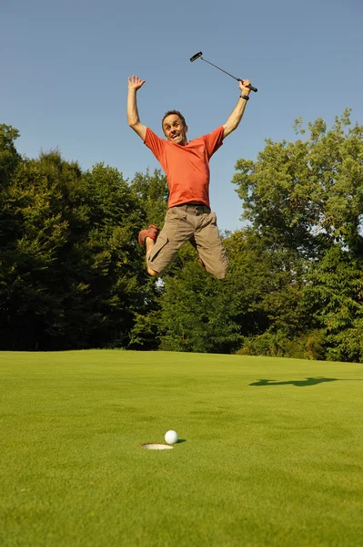 Golfspelare två — Stockfoto