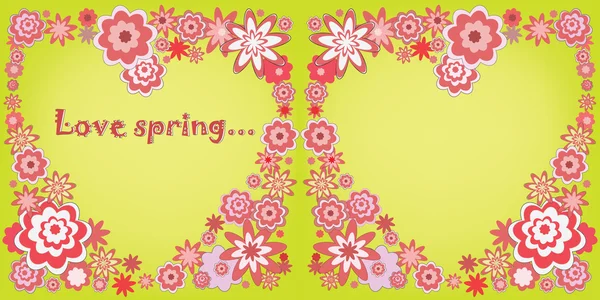 Love spring — Stock Vector