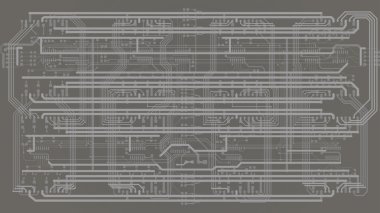 Grey pcb background clipart