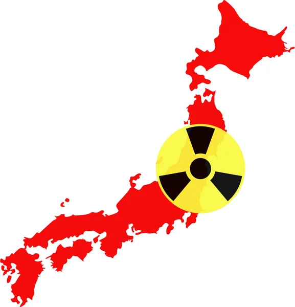Japan verontreiniging — Stockvector