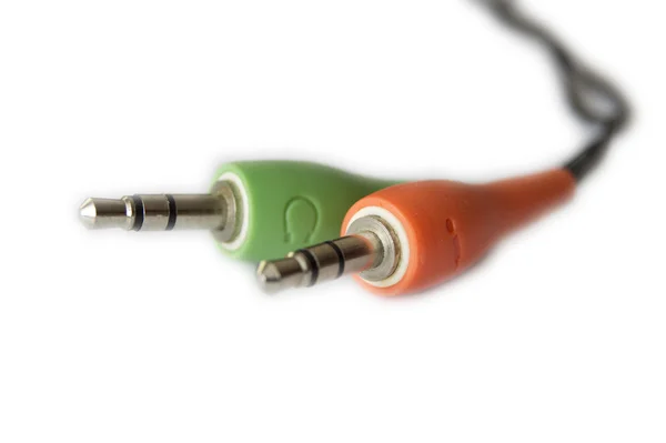 Conector de micrófono para auriculares — Foto de Stock