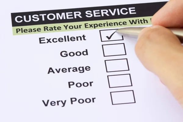 Müşteri hizmetleri anketi Stok Fotoğraf