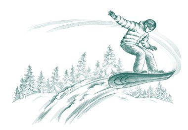 Snowboarder clipart