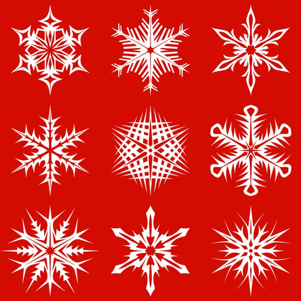 Snowflakes pack 4 — Stock Vector