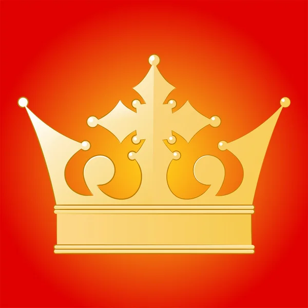 Corona dorada — Archivo Imágenes Vectoriales