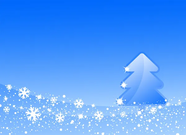 Blå jul — Stock vektor