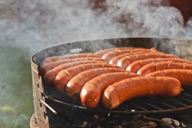 barbacoa en jardín