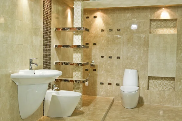 Минимализм декора ванной комнаты — стоковое фото