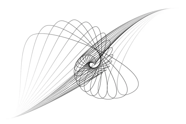 几何螺旋抽象, — 图库照片