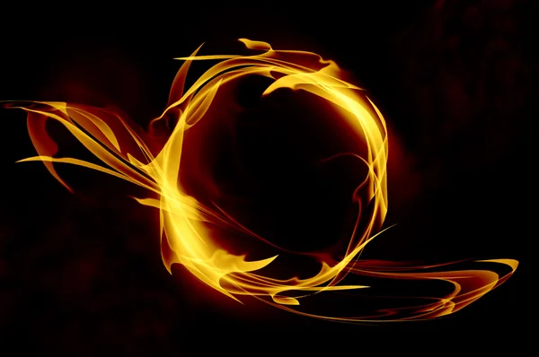 Anel abstrato de fogo — Fotografia de Stock