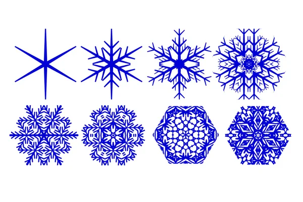 Decoratieve sneeuwvlokken — Stockfoto