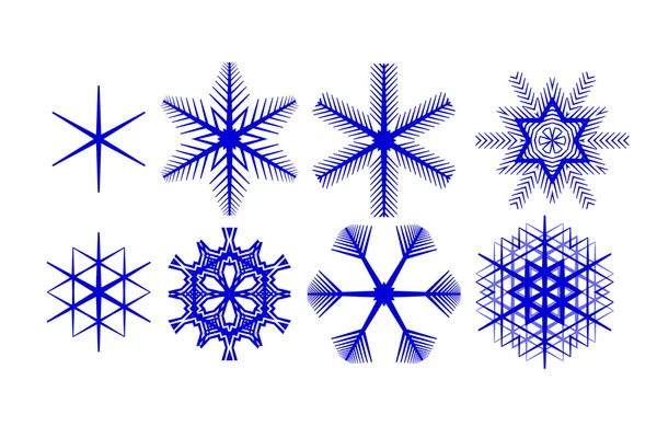 Decoratieve sneeuwvlokken — Stockfoto