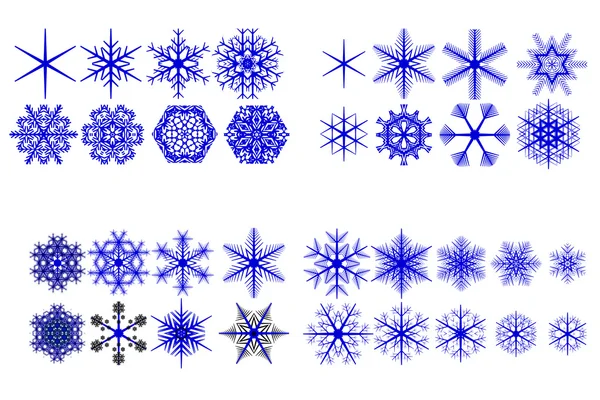 Copos de nieve decorativos —  Fotos de Stock