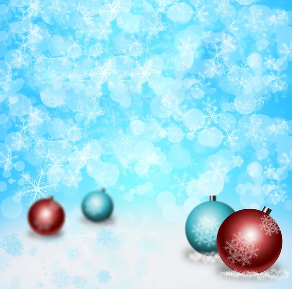 クリスマス ボールの背景 — ストック写真