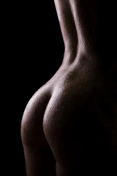 Lijnen van een vrouwelijk lichaam Stockafbeelding