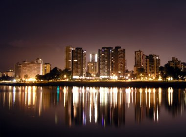 Vancouver at night clipart