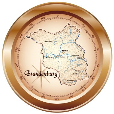 Brandenburg als kompass kupfer içinde