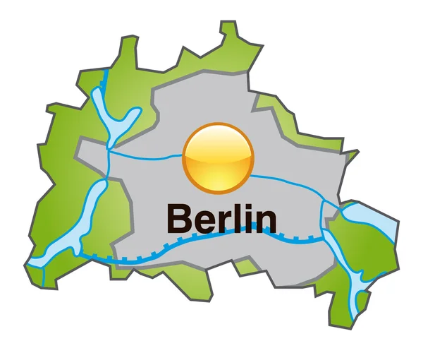 Berlin en grün — Image vectorielle