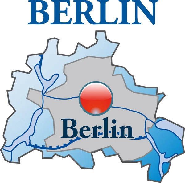 Berlín en blau — Archivo Imágenes Vectoriales