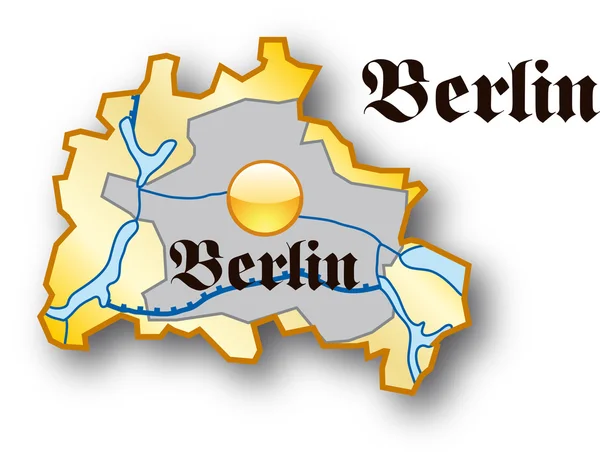Berlín en oro — Vector de stock