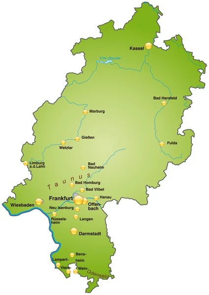Hesse à Grün — Image vectorielle
