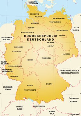 Deutschland mit Nachbarländern