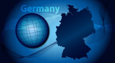 Deutschland und welt blau