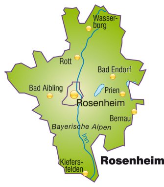 Rosenheim Inselkarte Übersicht