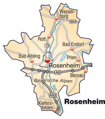 Rosenheim inselkarte turuncu