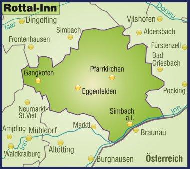 Rottal-Inn Umgebungskarte Übersicht