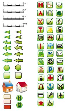 Signaturen grün / bunt