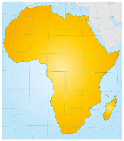 Afrika als stumme Karte — Vetor de Stock