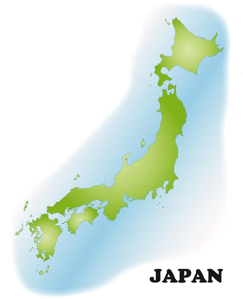Japón als stumme Karte — Vector de stock