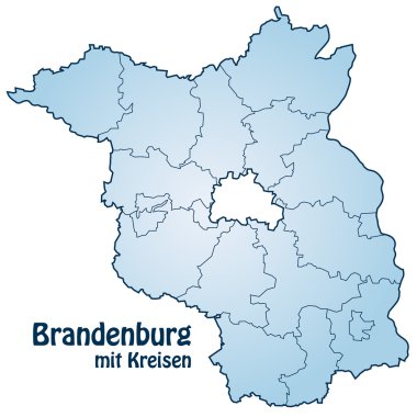 Brandenburg mit Kreisen