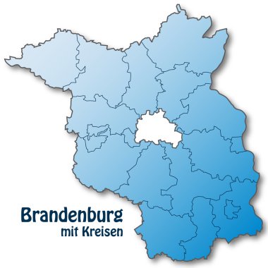 Brandenburg mit Kreisen