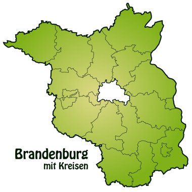 Brandenburg mit Kreisen