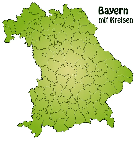 Bayern mit Kreisen — Stockový vektor