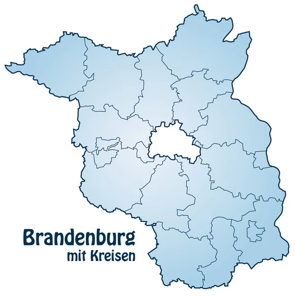 Brandenburg mit Kreisen — Archivo Imágenes Vectoriales