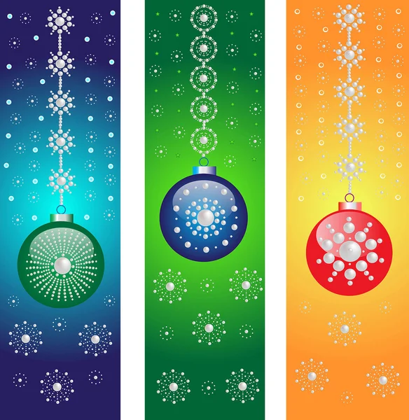 Christmas balls — Stock Vector