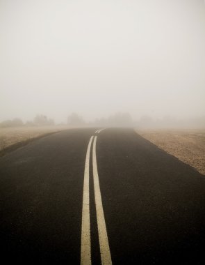 Foggy Road clipart