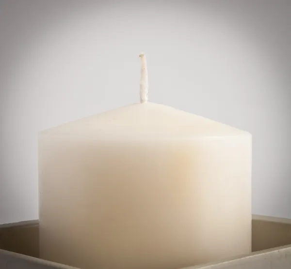 Bílá svíčka — Stock fotografie