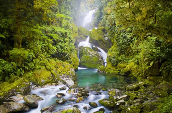 Удивительный водопад — стоковое фото