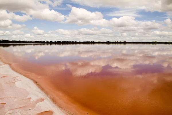 Różowe jezioro — Zdjęcie stockowe