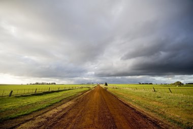 Kış ışık yolu üzerinde