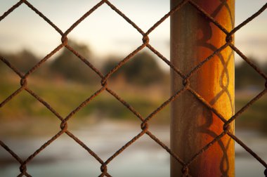 Rusted Fence clipart