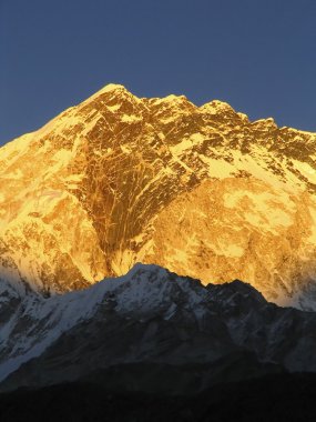 tepeler himalaya, nepal, kar maskeli.