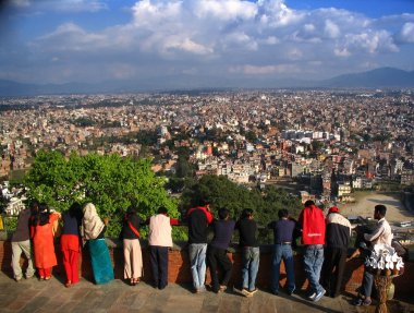 Looking Over Kathmandu clipart