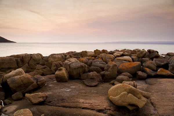 Pastel Rocks at Sunset — Stock Photo, Image
