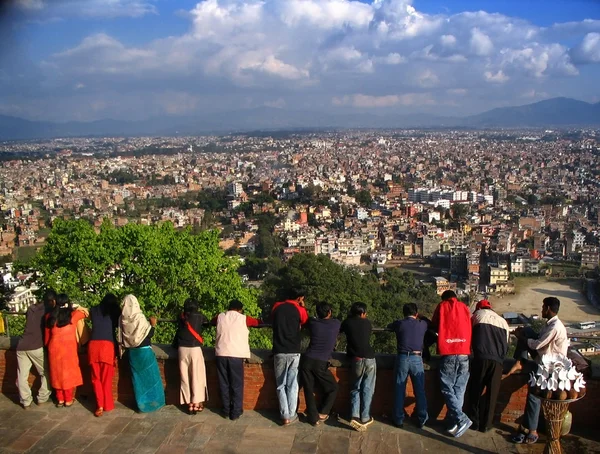 Přes Káthmándú — Stock fotografie