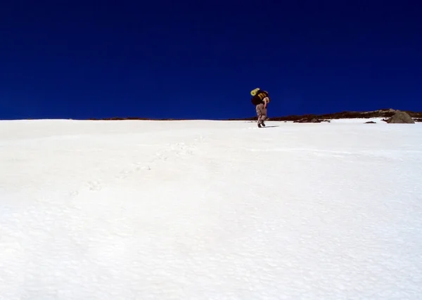 Сніг альпініст — стокове фото